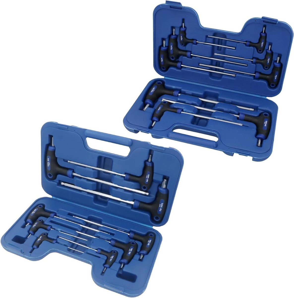 Inbussleutel en Torx Set - T-hendel Gereedschap - Klusjes in Huis - Chroom Vanadium Staal - 18 Stuks - Chroom