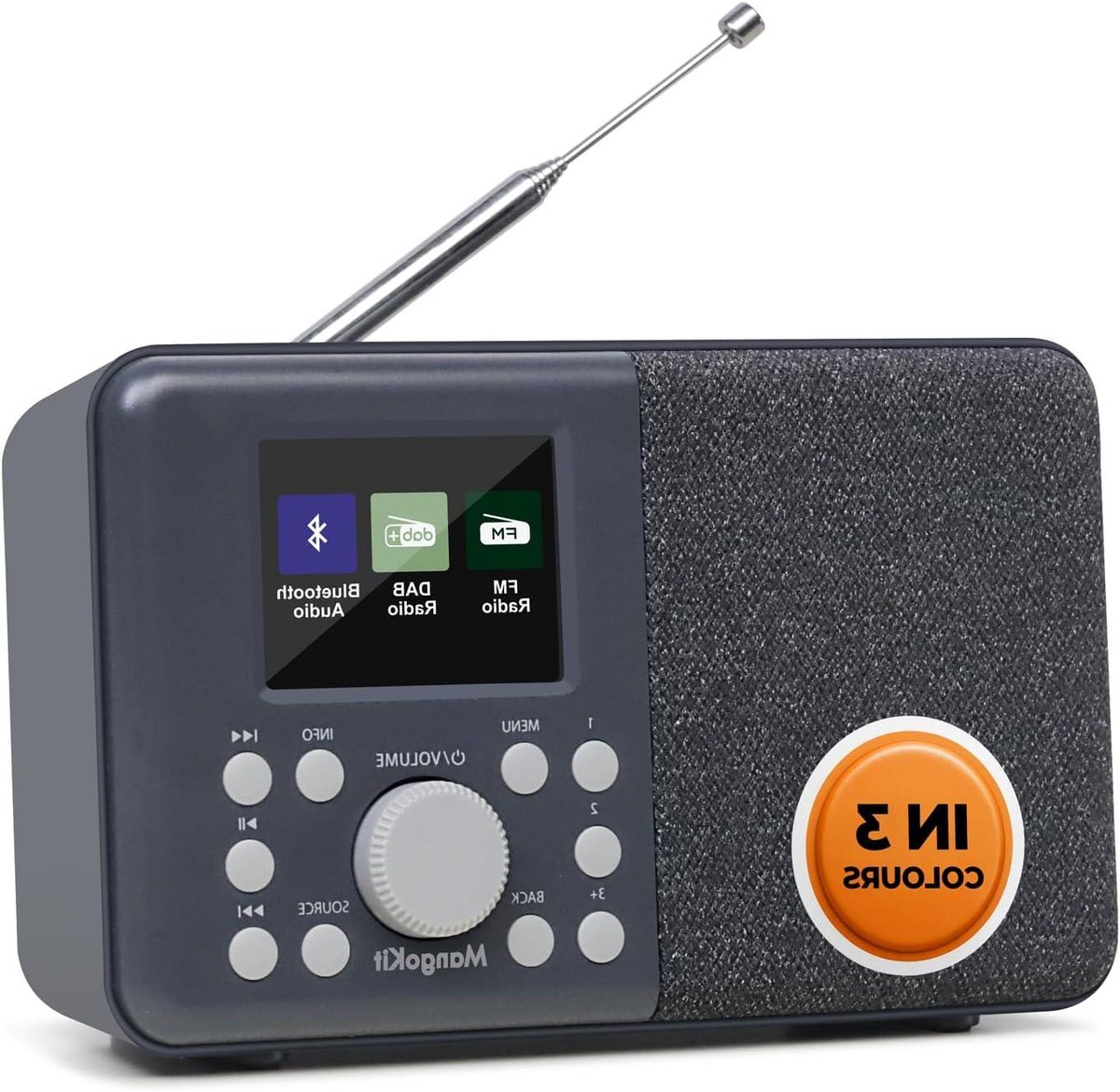 Draagbare Radio - Digitale Ontvanger - Muziek Luisteren - Met Bluetooth - Compact Formaat - Zwart