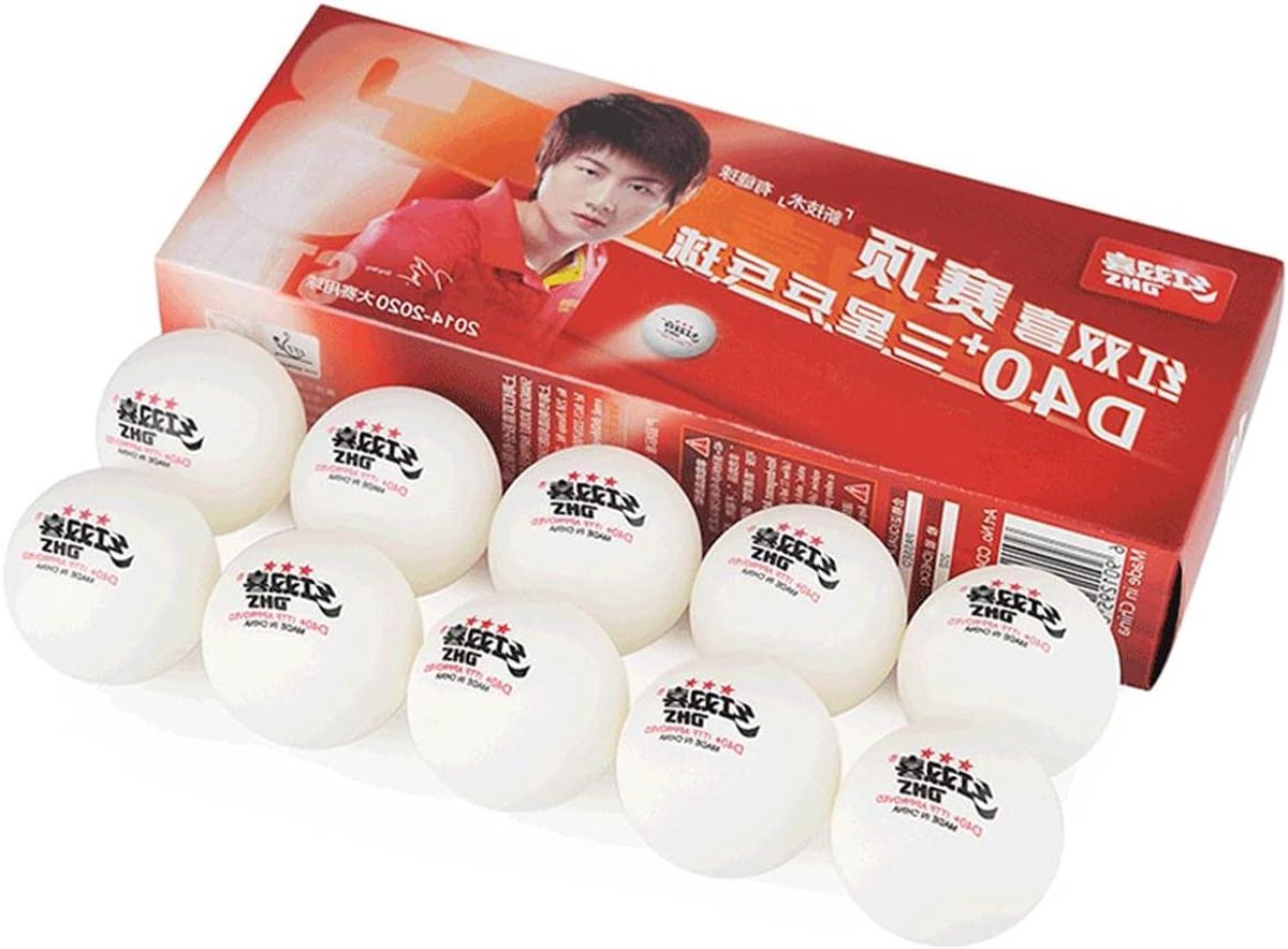 Tafeltennisballen - Ping Pong Ballen - Wedstrijd Spelen - ITTF Goedgekeurd - 10 Stuks - Wit