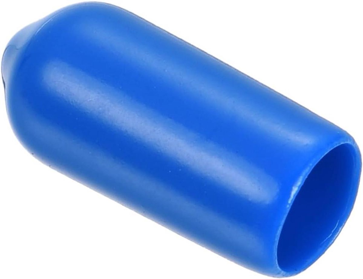 Rubberen Eindkappen - Beschermdoppen Buisstop - Meubels Beschermen - Flexibel Rubber - 6 mm Binnendiameter - Blauw
