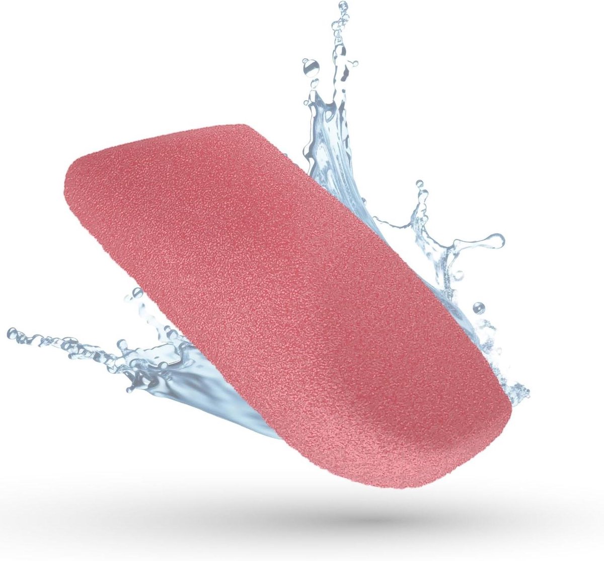 Puimspons - Voetsteen Exfoliator - Huid Verfrissen - Elegant Ergonomisch Ontwerp - 13.4 x 8 x 4.4 cm - Roze