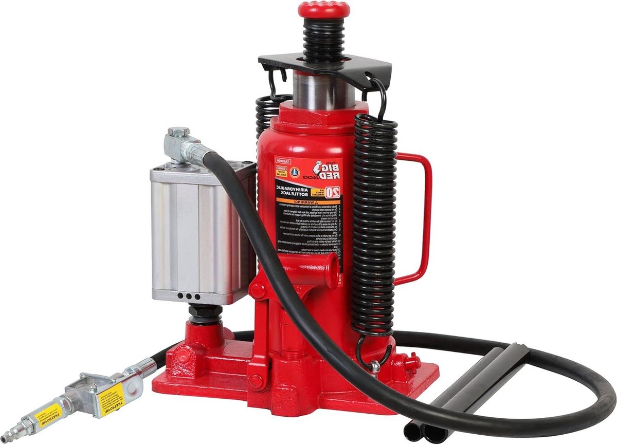 Hydraulische Fleskrik - Auto Krik Hefbrug - Voertuigen Hefen - Aluminiumlegering Pomp - 20 Ton Capaciteit - Rood