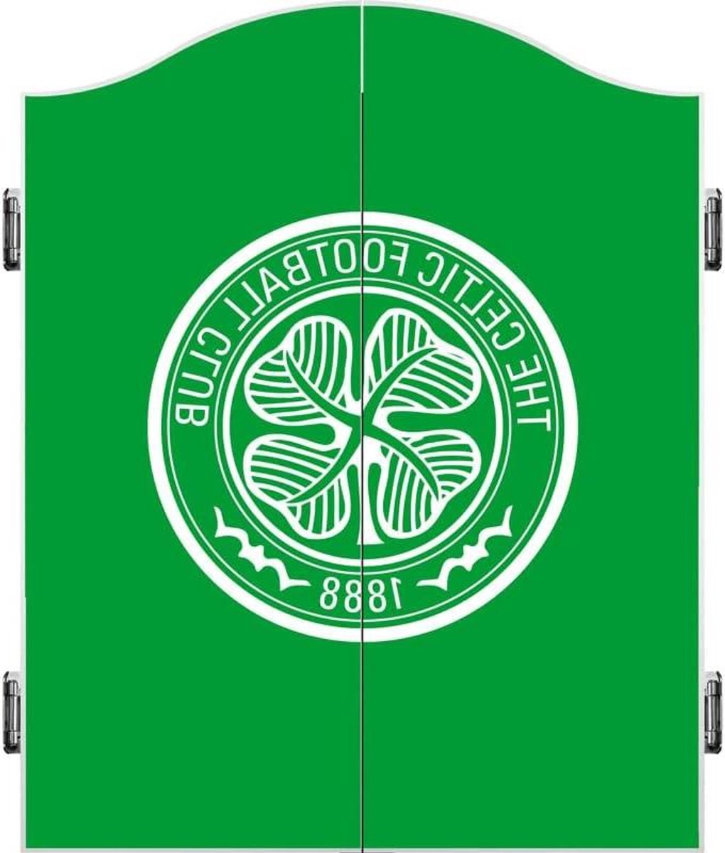 Dartbordkast - Dartkast Darts Opbergkast - Darts Spelen - Officieel Gelicentieerd - 61 x 68 x 10 cm - Groen