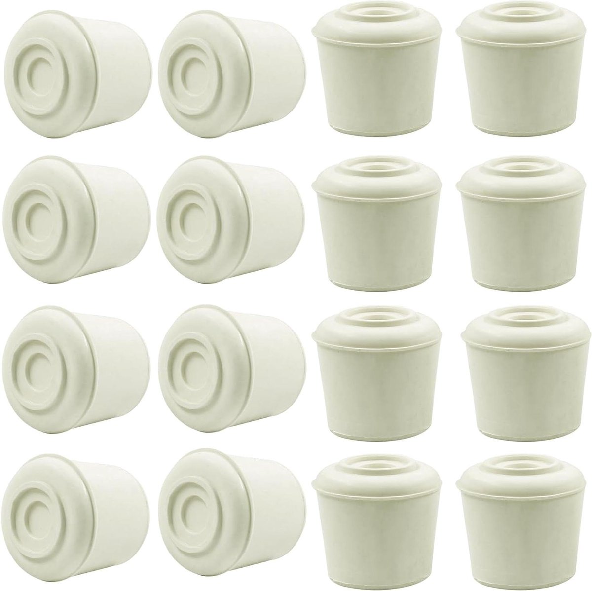 Stoeldopjes - Meubeldopjes vloerbeschermers - Vloeren beschermen - Verdikt rubber - 7/8 inch - Wit