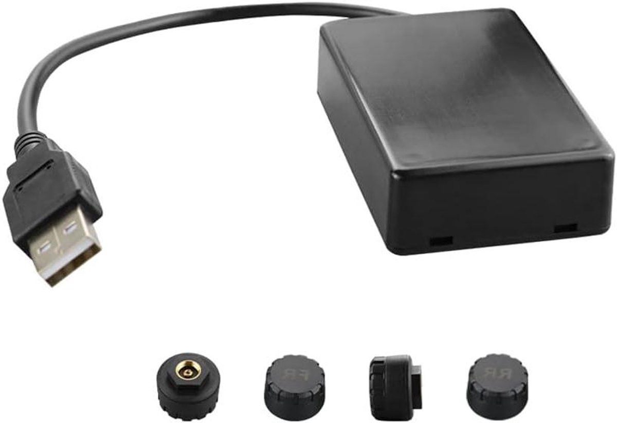 TPMS Systeem - Banden Druk Monitor - Veilig Rijden - Voor Auto DVD Navigatie - N.v.t. - Zwart