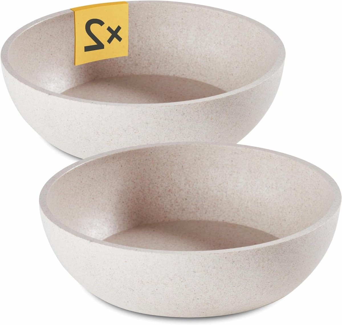 Honden voerbak - Voer- en waterbak - Huisdieren voeren - Vaatwasserbestendig - 215 cm diameter - Beige