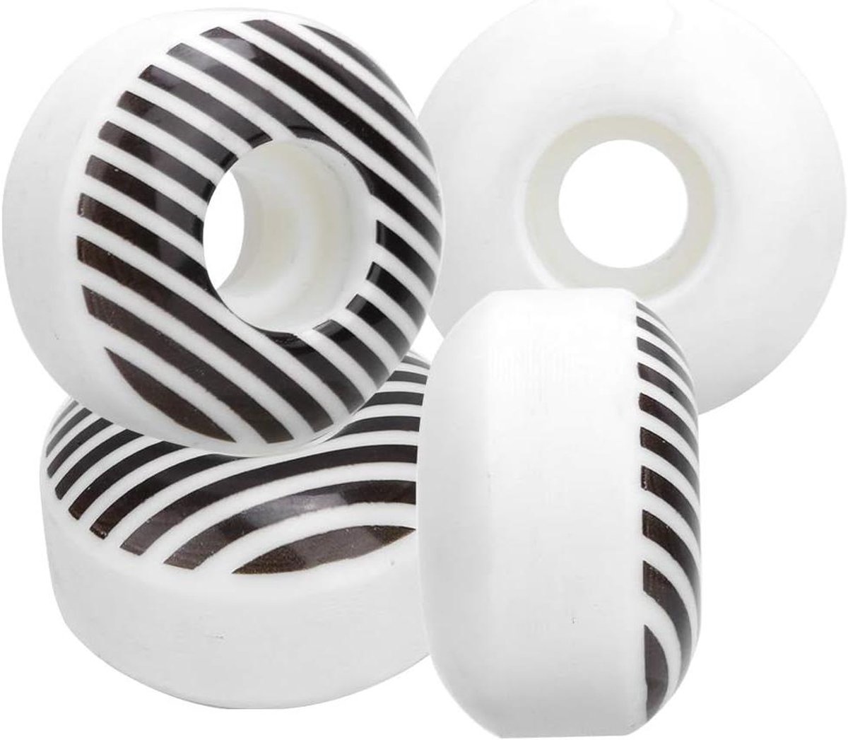 Skateboardwielen Set Trick wielen Straat skateboarden Hoge treksterkte 52 mm 95A gestreept