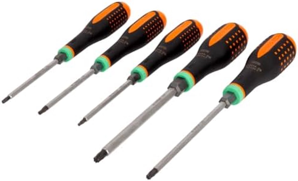 Schroevendraaierset - Torx Bits - Schroeven Aandraaien - Ergonomisch Handvat - 5 Delig - Metaal