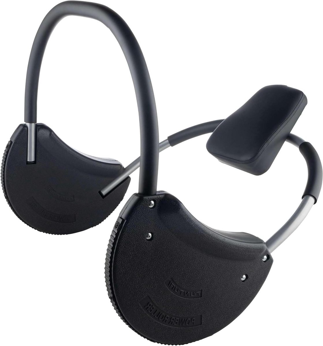 Buikspiertrainer - Ab trainer - Buikspieren trainen - Verstelbaar nekkussen - 71 x 73 cm - Grijs Zwart