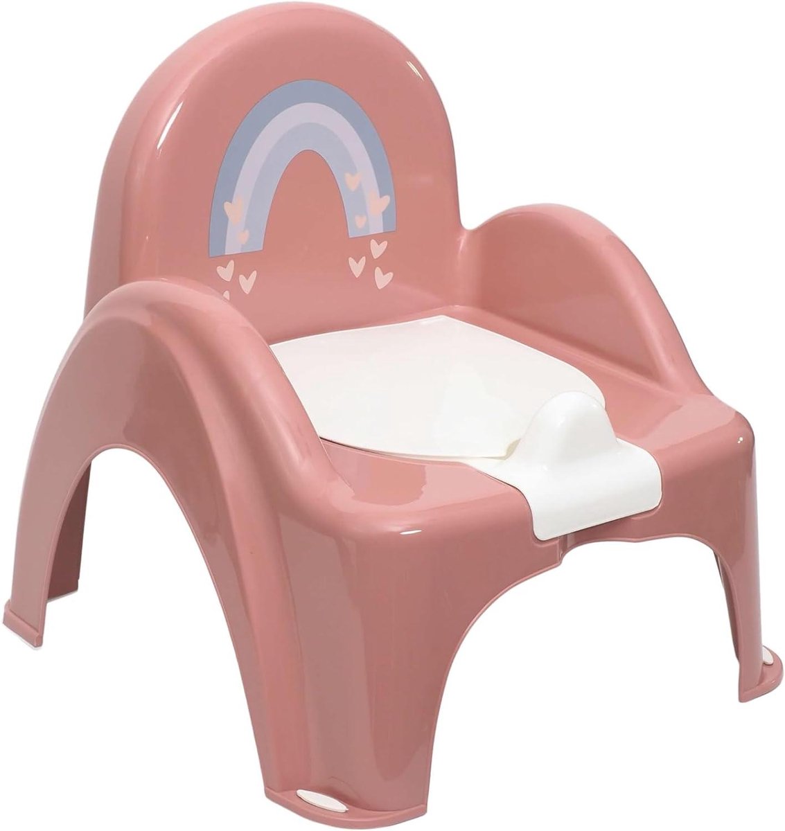 Potty Trainer - Zindelijkheidstraining Potje - Baby Zindelijk Maken - Ergonomisch Ontwerp - Standaard Maat - Oud Roze
