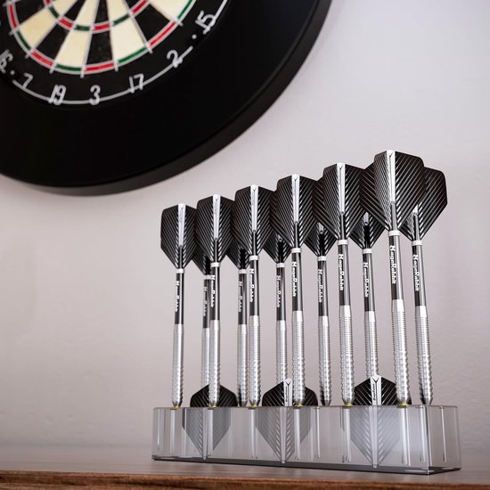 Stevige Dartstandaard met Vluchtopslag - Compacte Dartpijlhouder Zwart — afbeelding 5
