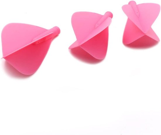 Dart Flights - Vliegels Darts - Precisie Gooien - Vaste 90 Graden Hoek - 3 stuks - Roze van Dart — afbeelding 3