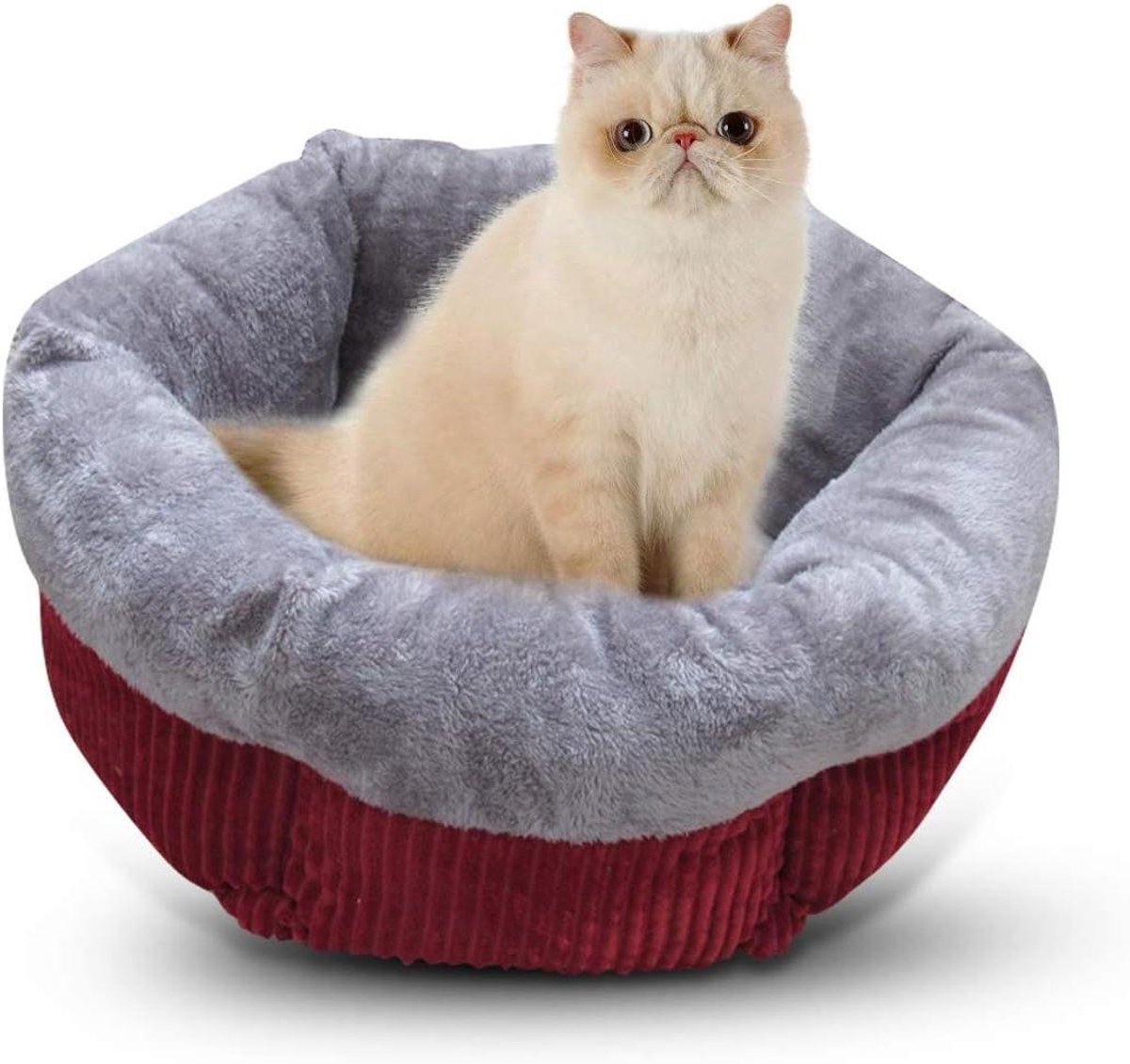 Rond Hondenkussen en Kattenmand - Wasbaar en Anti-slip - Voor Kleine Huisdieren
