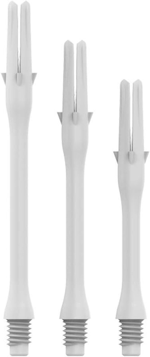 Dart Shafts - L-Shaft Locked - Darts Spelen - Locked Systeem - 300 Slim - Wit