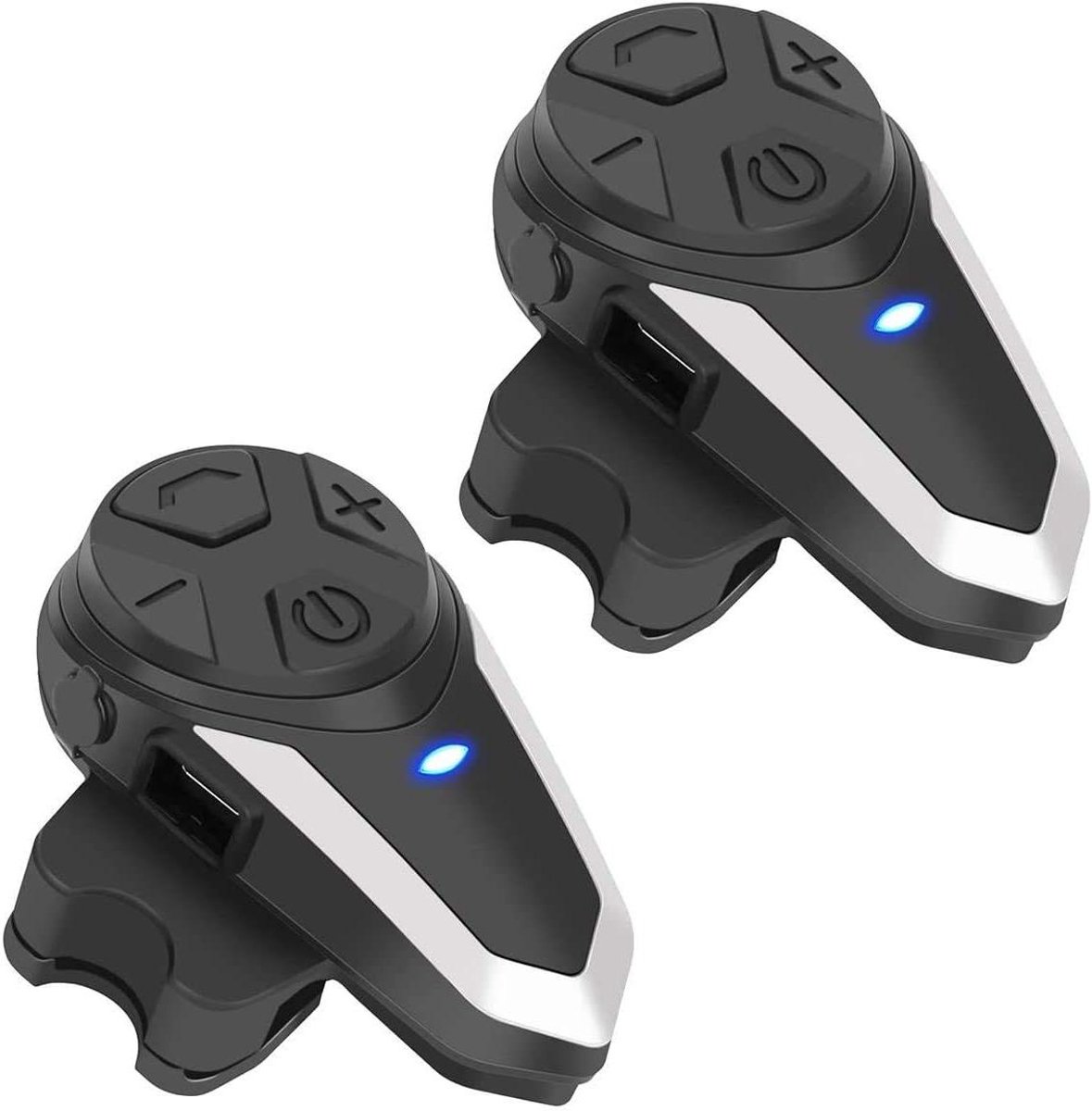Motorhelm Intercom - Motor Communicatie Systeem - Motorrijden - Tot 1000 Meter Bereik - 1000 meter - Zwart