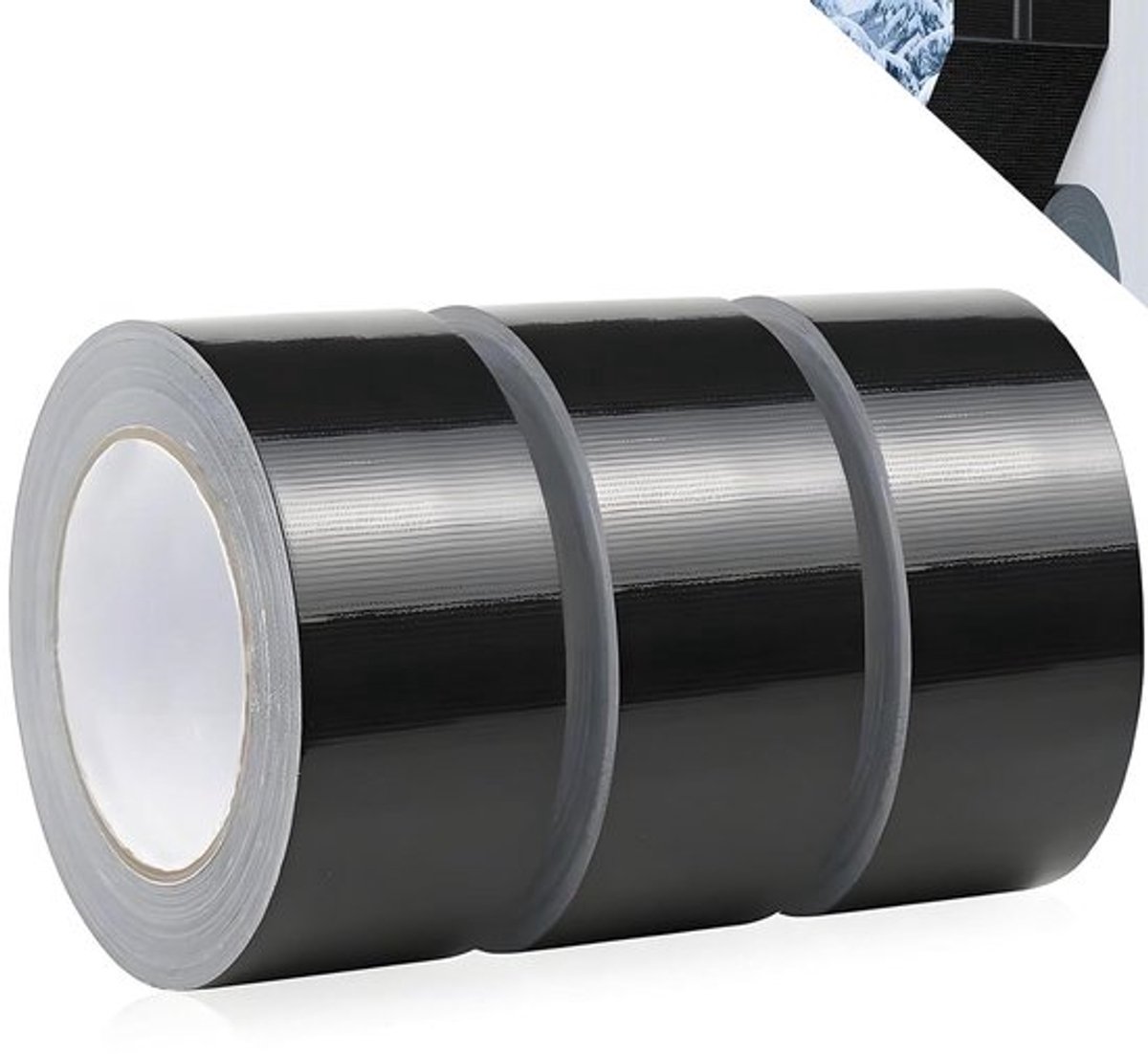Reparatietape - Weefseltape - Pantserband - Hoge kleefkracht - Zwarte
