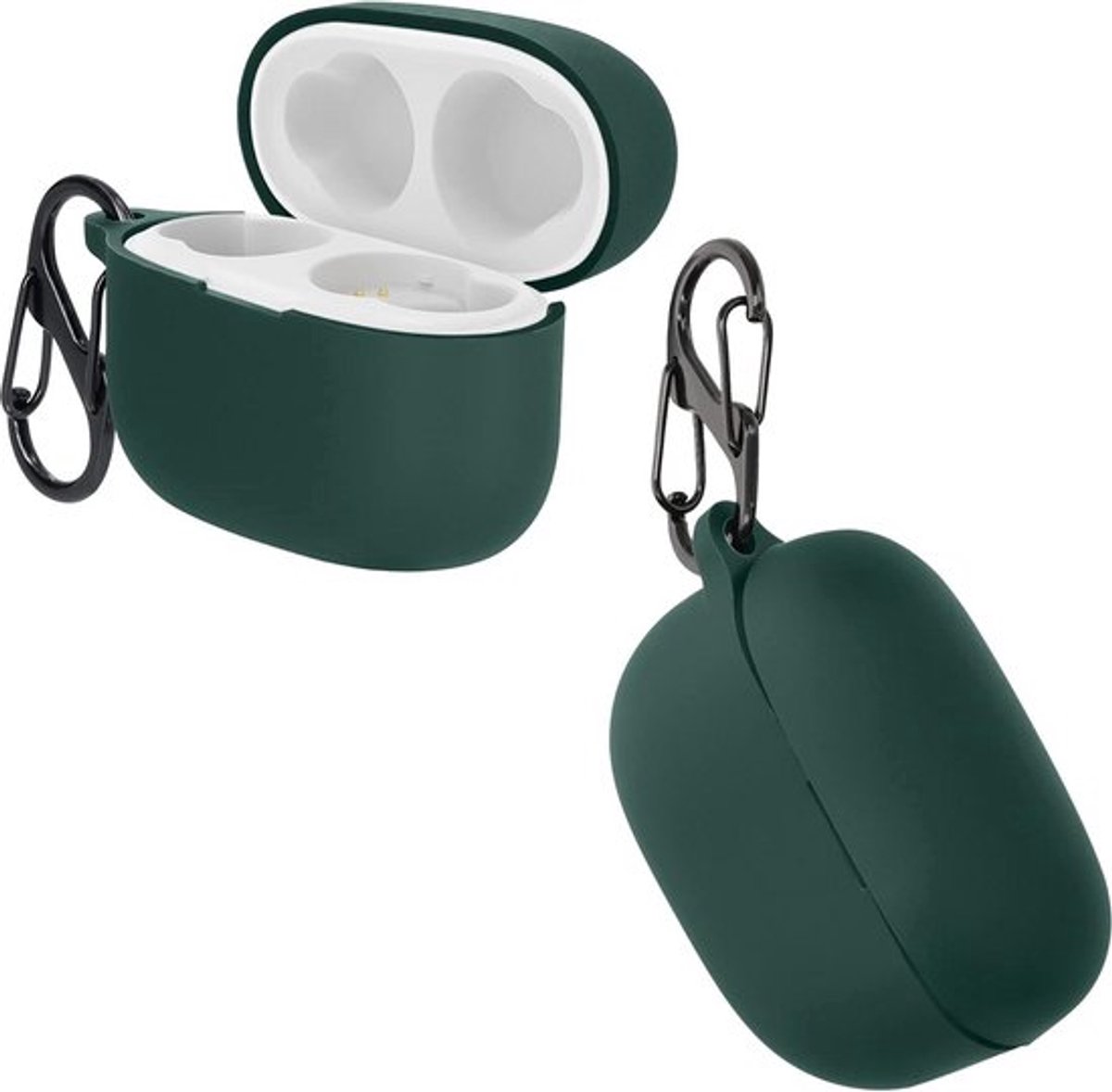 Cover voor Oordopjes Case Compatibel met Sony LinkBuds S Donkergroene