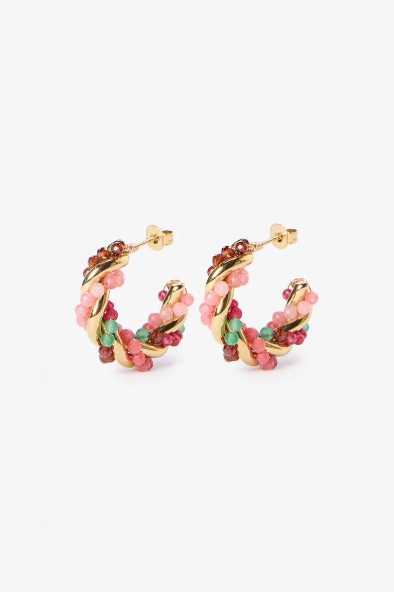 Sissy-Boy - Gold plated twisted oorringen