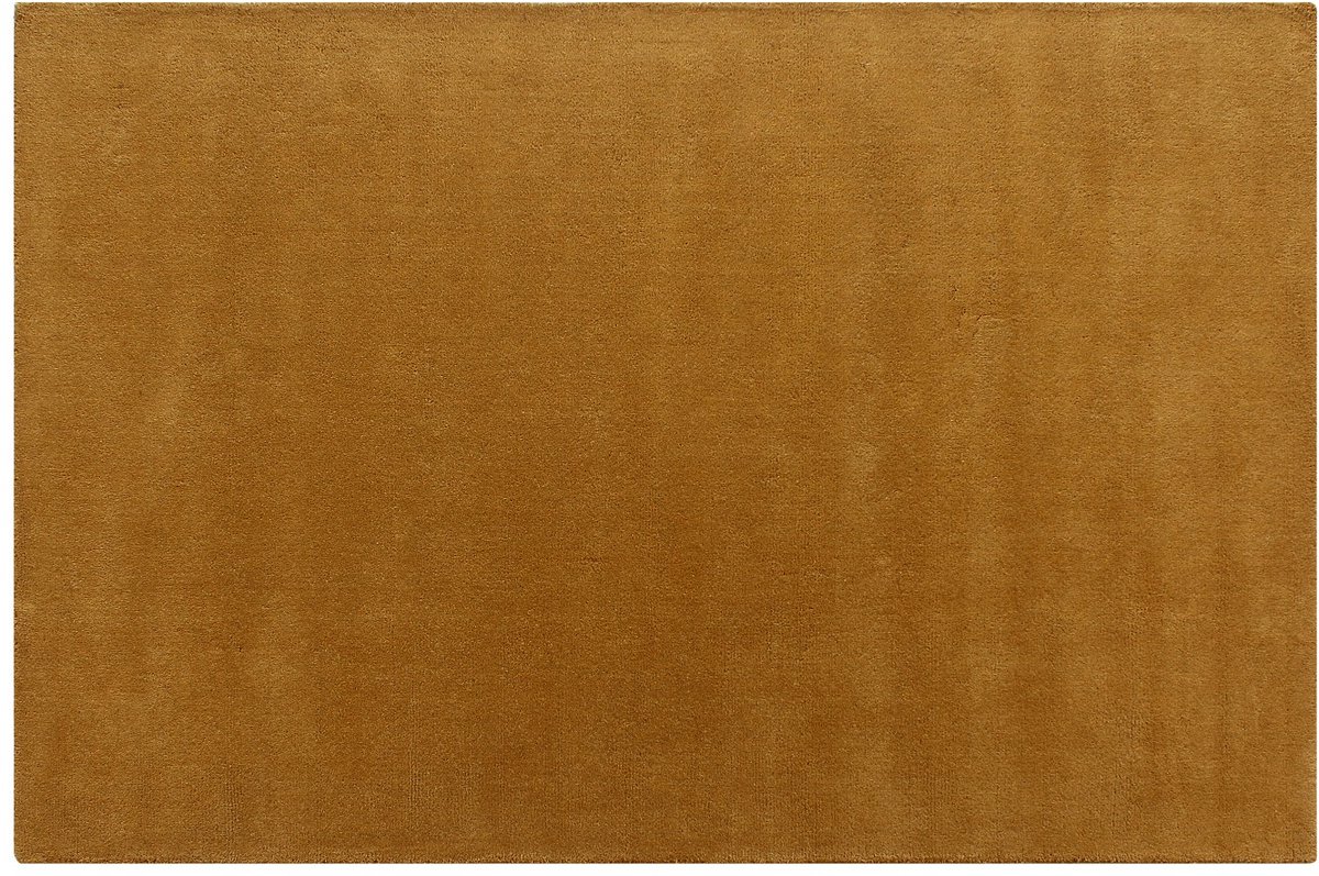 Vente-unique Vloerkleed 100% wol handgeweven - 200 x 290 - Oker - 1800g/m² - SELINA