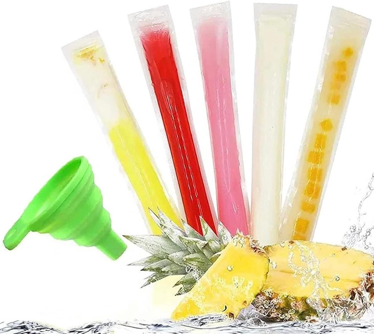 IJsjes Zakjes - IJslolly Zakjes - Zomerse Snacks Maken - Verzegelbaar Ontwerp - 20 Stuks - Transparant