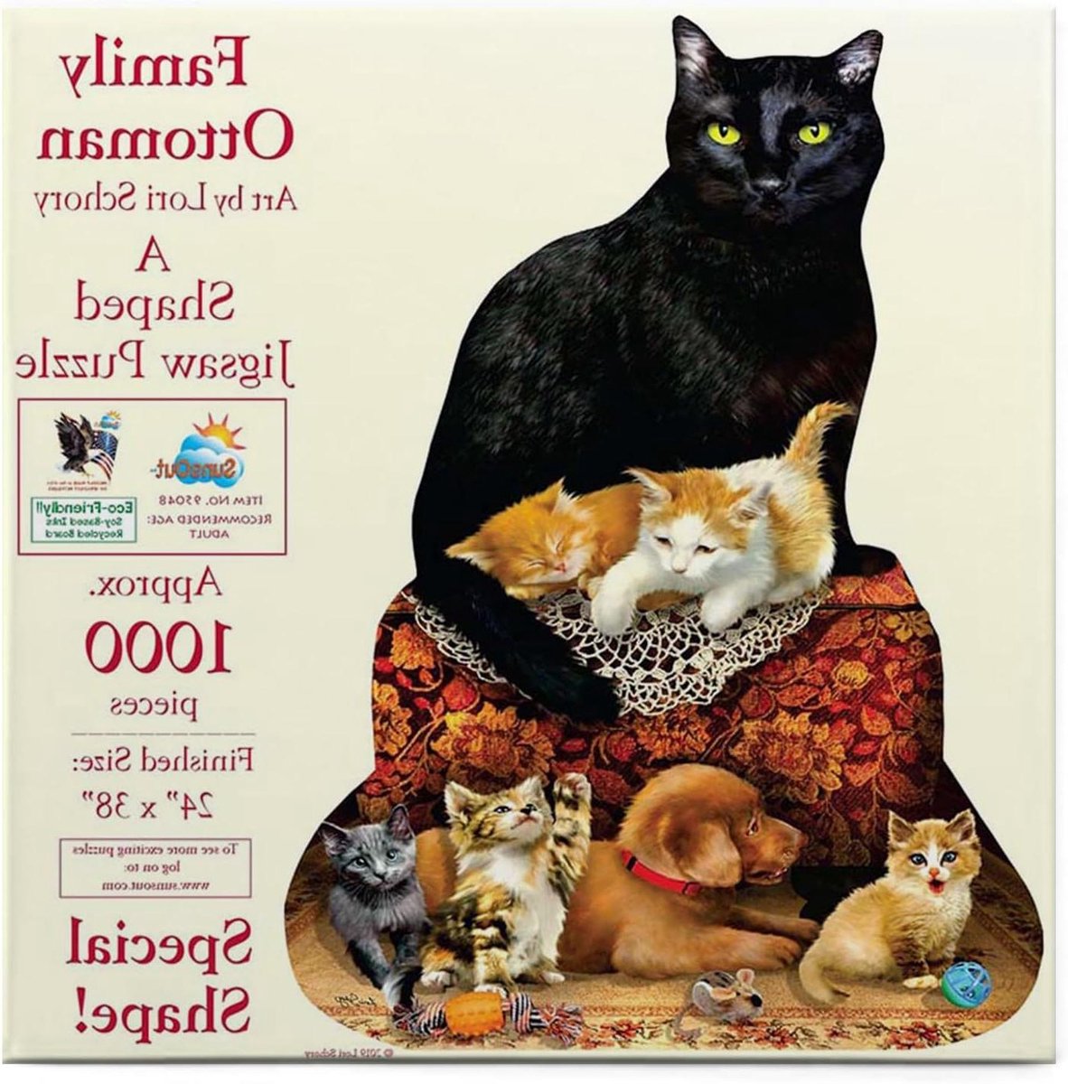 1000 Stukjes Puzzel Familie Ottomaans Kunstzinnig Ontwerp