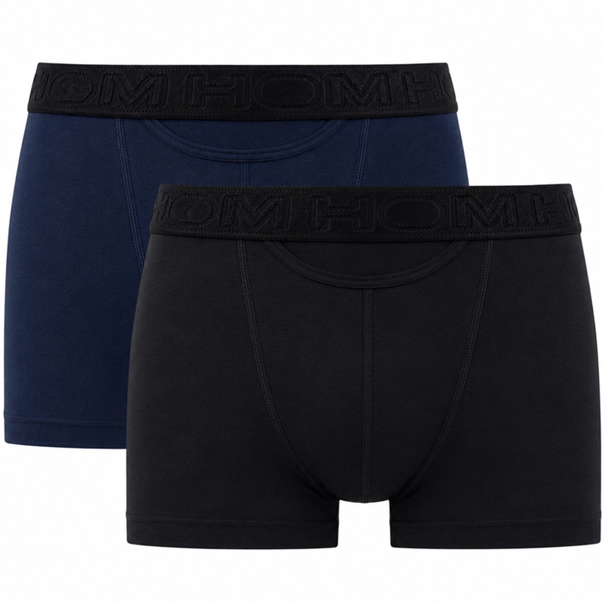 HOM - Boxerlines#2 - HO1 Boxer Briefs (2-pack) - Heren Boxer met horizontale gulp - Navy/Black - S