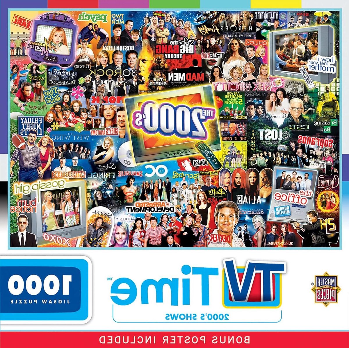 Legpuzzel 1000 Stukken - Puzzel Volwassenen Familie - Ontspannen Tijd Verdrijven - Jaren 2000 TV Thema