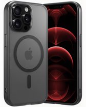 Hoes - Geschikt voor Apple iPhone 14 Pro - Magsafe Compatible - Sterk & Shockproof - Back Cover - Shock Proof Case - Telefoon Hoesje Shockproof - Zwart