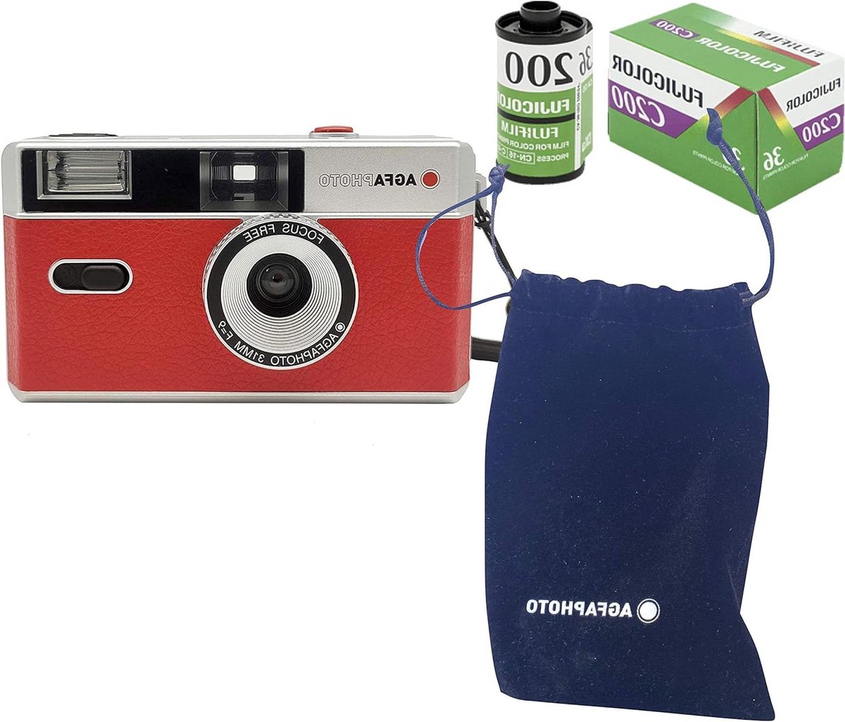 Analoge 35mm Camera - Film Camera - Foto's Maken - Herbruikbare Film Camera - 30 x 15 x 5 cm