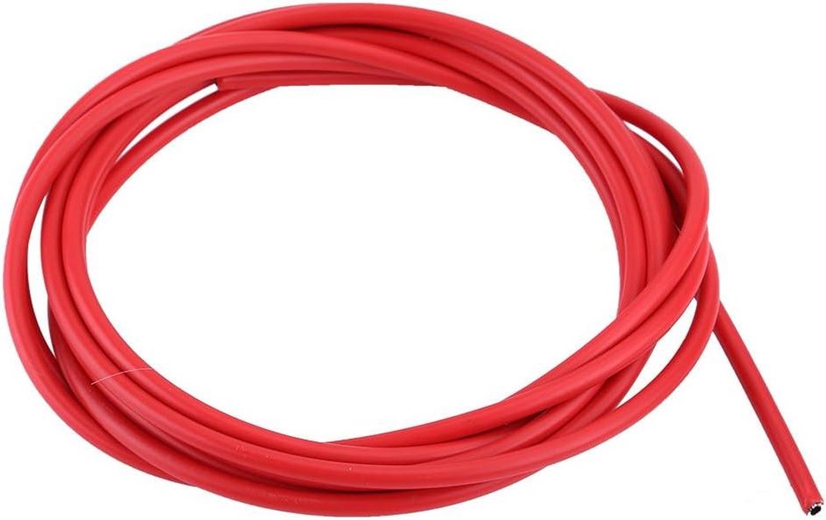 Fiets Remkabel - Schakel Kabel - Fiets Onderhoud - Met Smeermiddel Buis - 3 meter - Rood