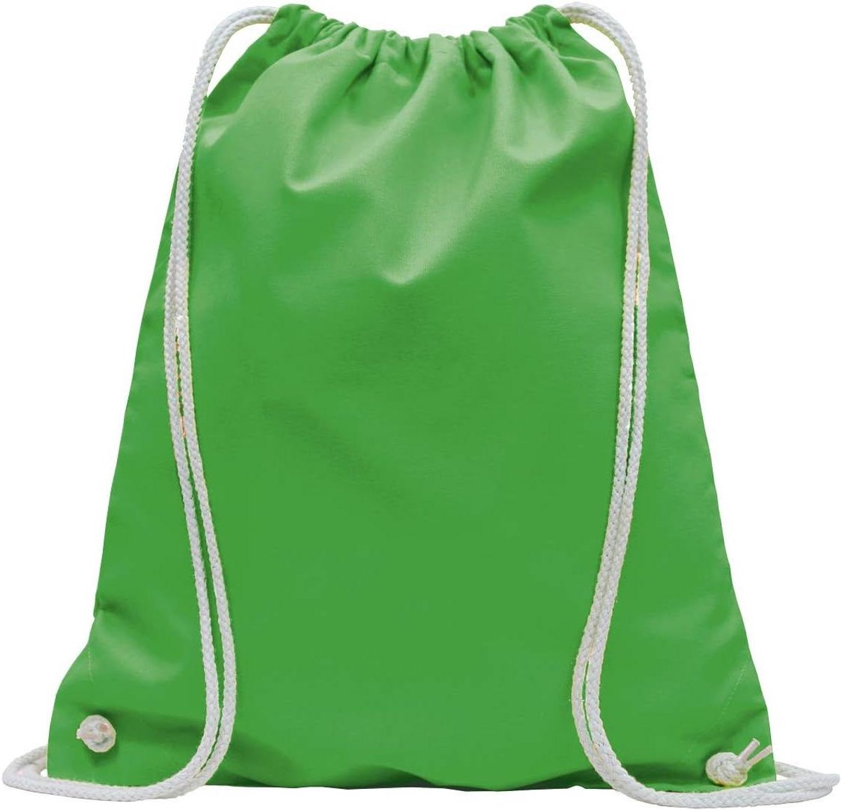Katoenen Gymtas - Sporttas Trekkoord - Sporten en Reizen - Oeko-TEX Gecertificeerd - 38 x 46 cm - Wit