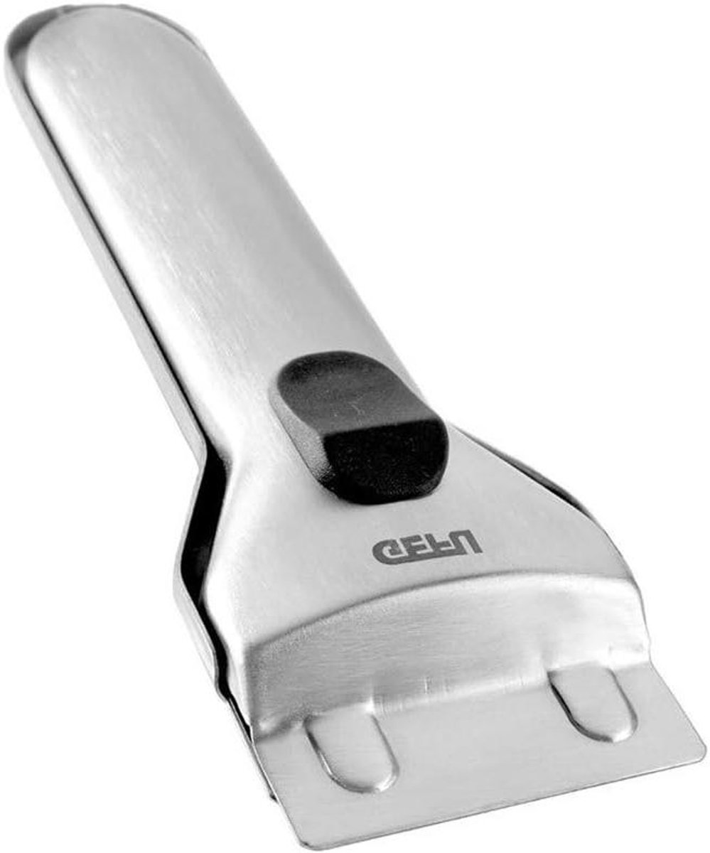 Kookplaatschraper - Glazen Schraper - Kookplaat Reinigen - Zeer Stabiel - 235 cm - Zilver