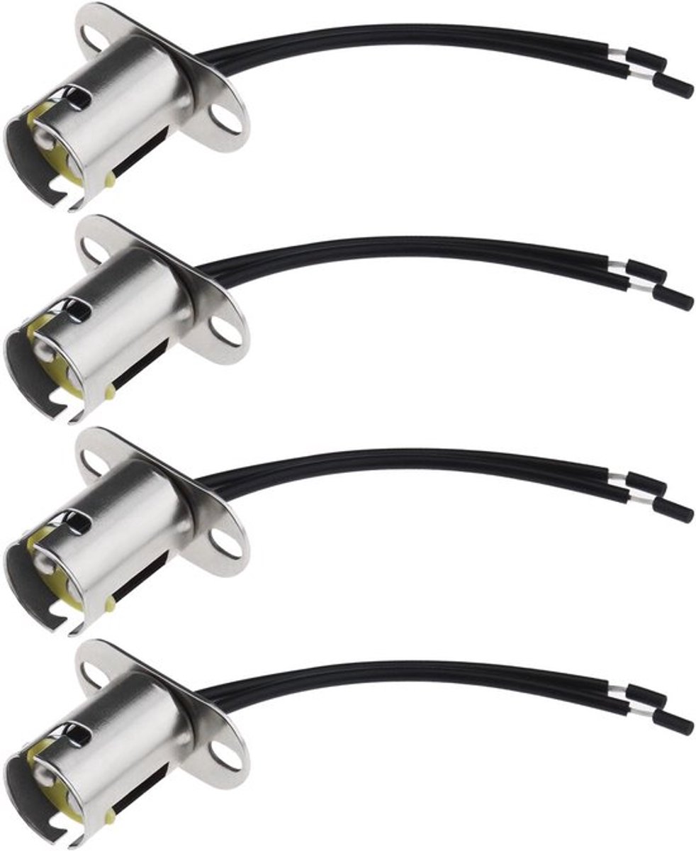 Vt products - Bay15d 1157 sokkeladapter - LED-lamphouder - 4 stuks