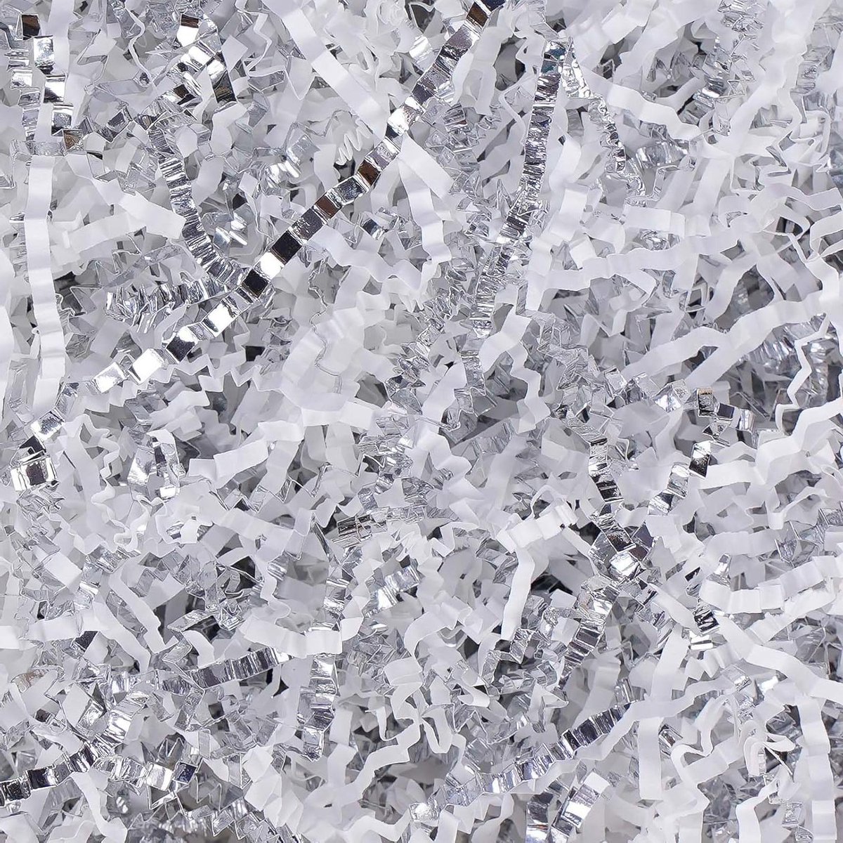 Papier Crinkle Cut - Vulsel Decoratief - Cadeaus Verpakken - Recyclebaar Materiaal - 225 ml - Wit