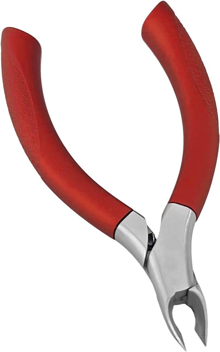 Nagelknipper - Teennagelgereedschap - Nauwkeurig Knippen - Rechte Bladen - 13 cm - Rood