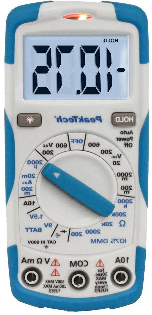 Digitale Multimeter - Stroommeter Tester - Elektrische Metingen - Contactloze Spanningsdetector - Max 600 V - Zwart