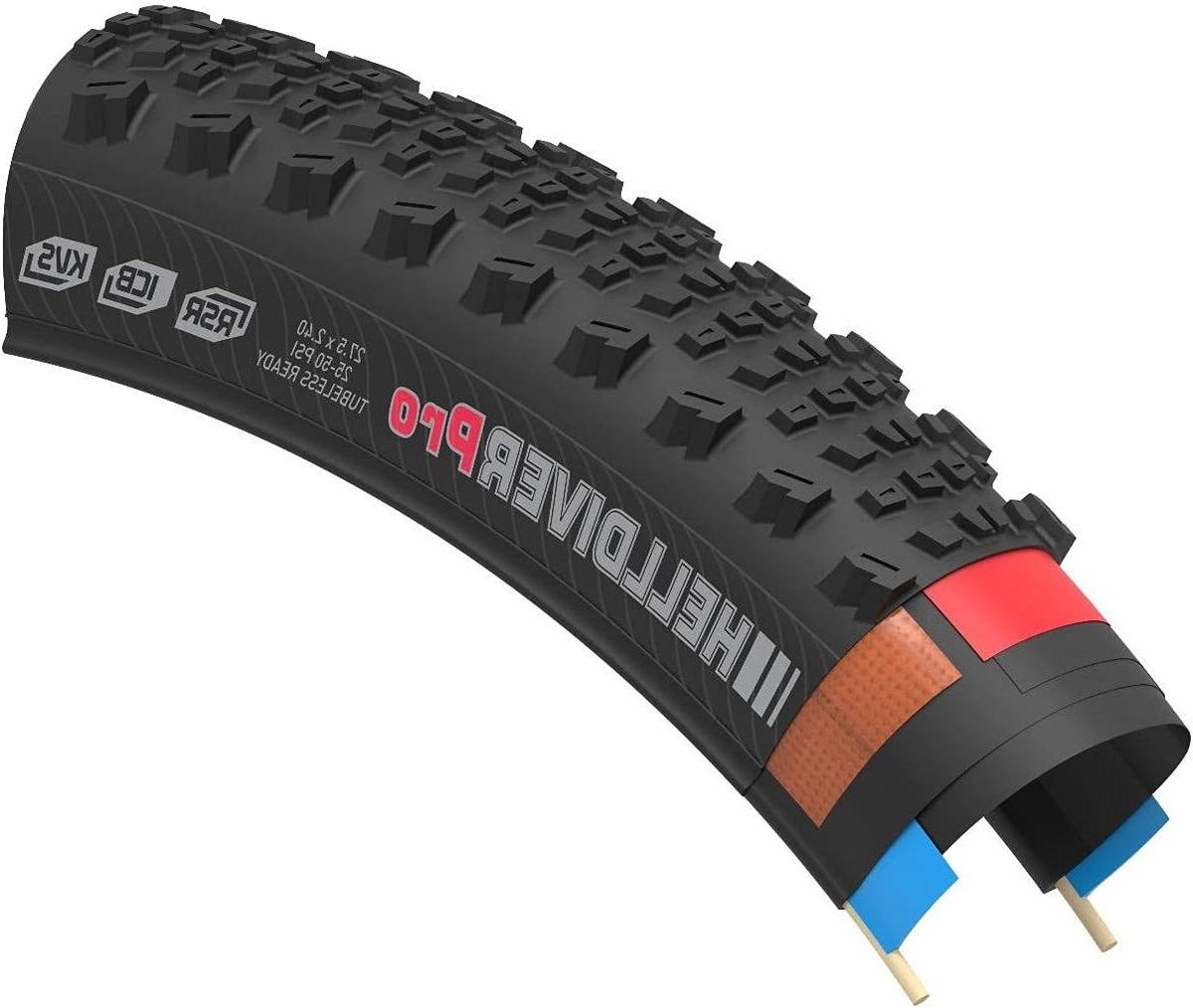 Fietsband - Buitenband Mountainbike - Downhill Mountainbiken - Snelle Zwaartekrachtband - 27.5 x 2.40 inch - Veelkleurig