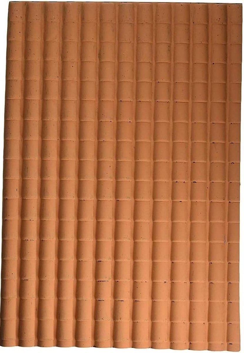 Dakpan Paneel - Kunststof Dakpan - Dak Bedekken - Gemaakt in Italië - 35 x 25 cm - Terra Cotta