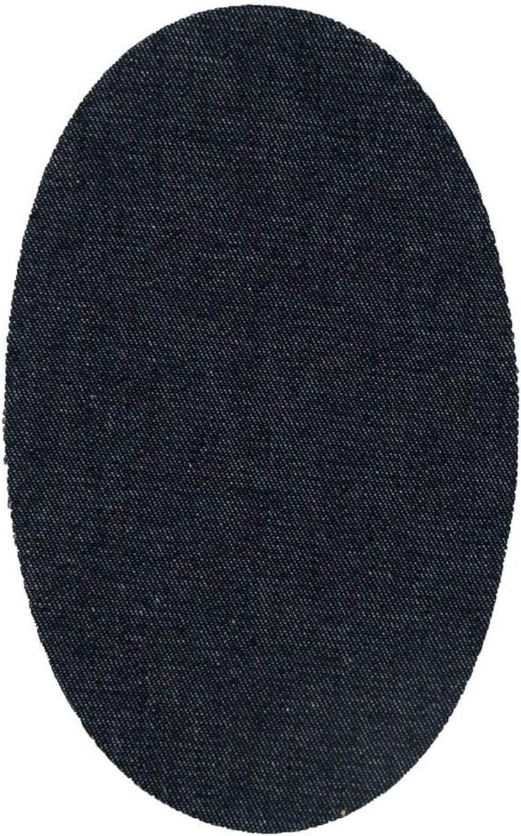 Knie Patches - Reparatiedoekjes Strijkbaar - Kleding Repareren - Snel en Makkelijk - 6 Stuks 16x10cm - Donker Denim