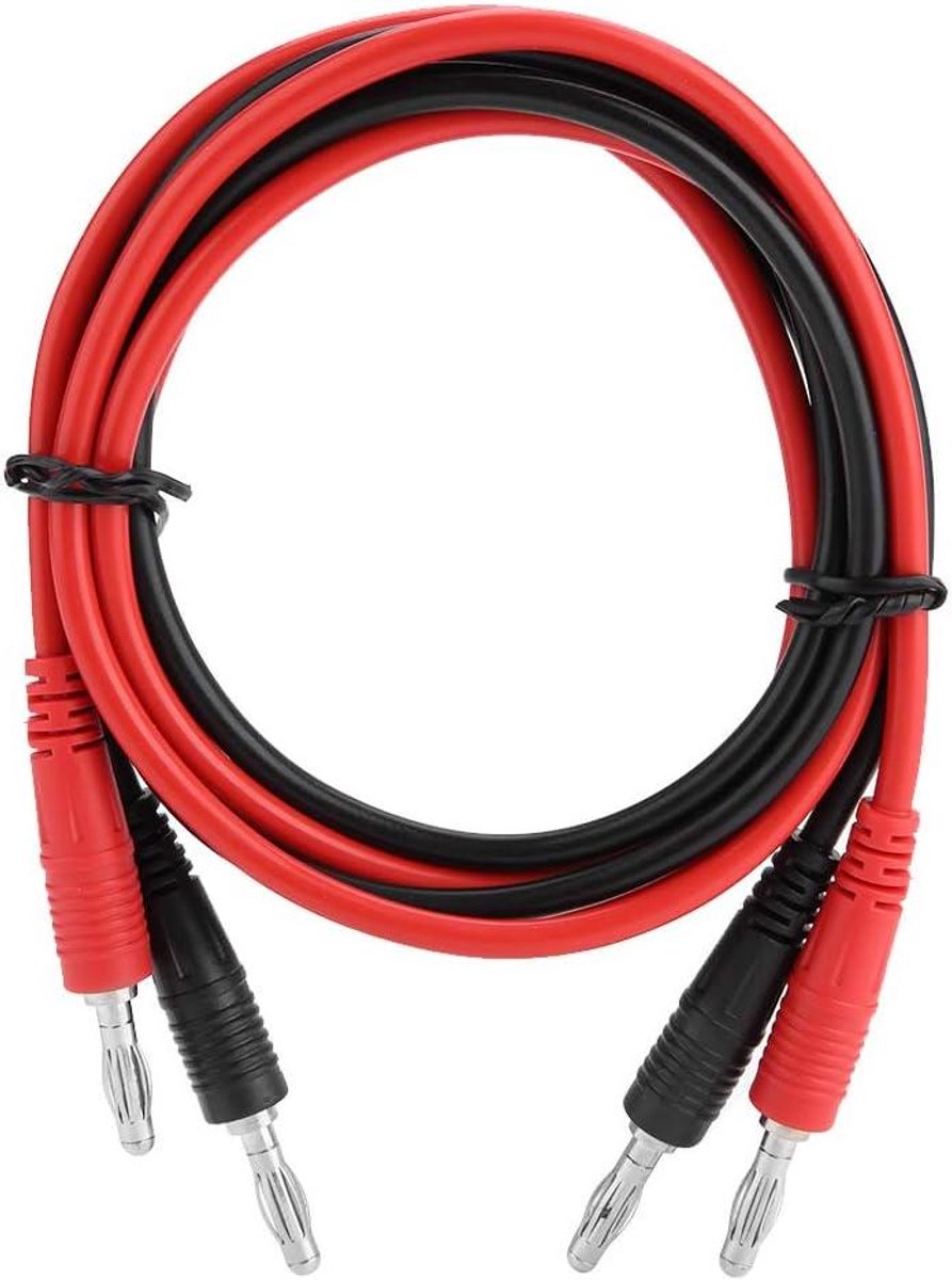 Testkabels Set - Meetkabels - Elektrisch Testen - Veilig en Duurzaam - 103 cm - Rood Zwart