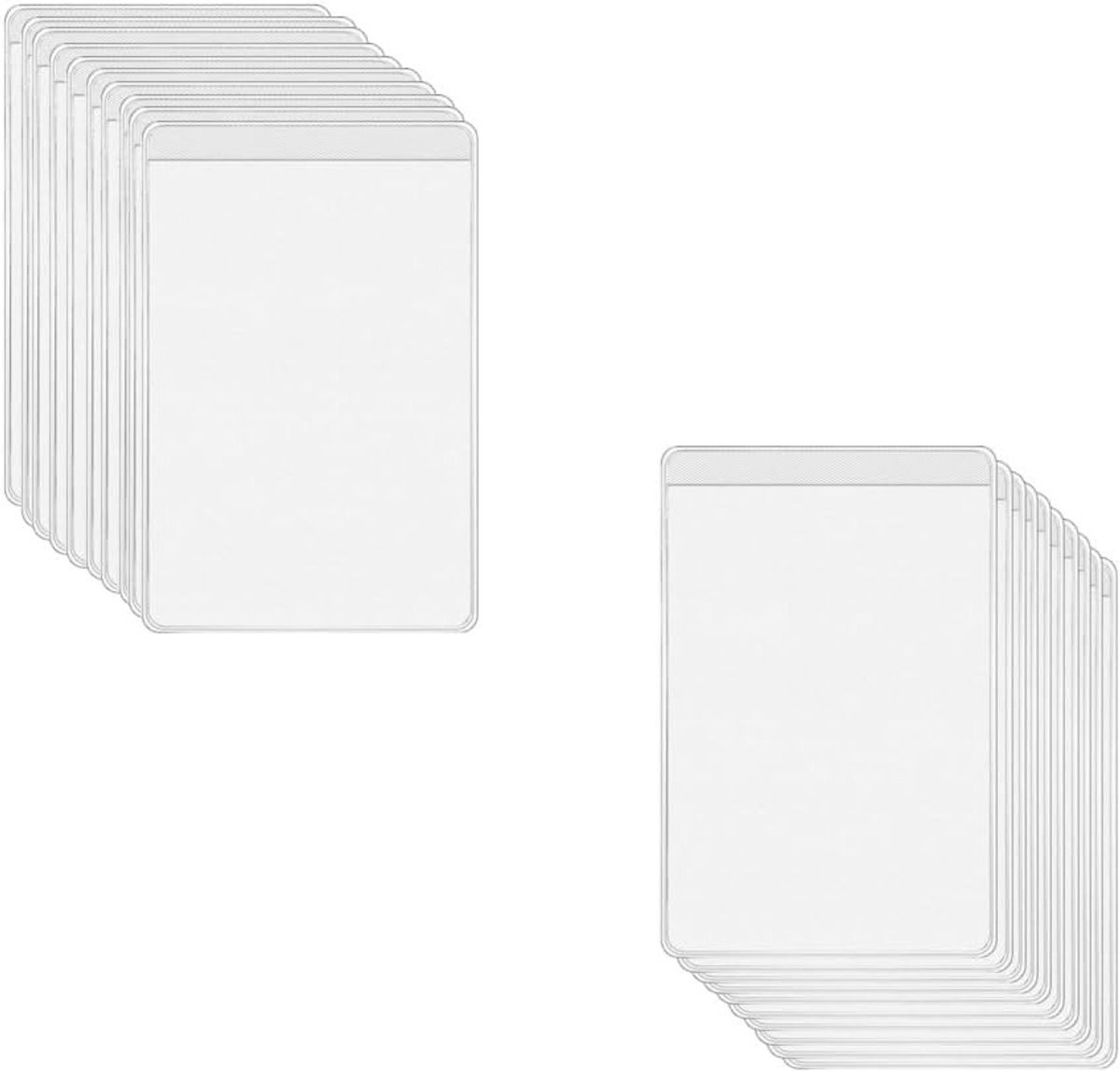 Kaarthouder Spelletjes - Transparant - 9.3 x 6 cm - Robuust Kunststof - Voor Creditcards en Visitekaartjes