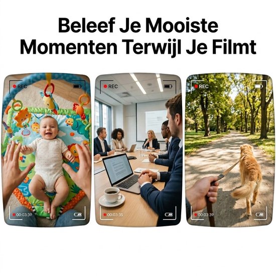 Camera Bril met Oplaadhoes – Sony 8MP 4K HD – 3600mAh Lange Batterijduur – Slimme Bril met Verborgen Camera – Smart Glasses met NL-app, Vertaalfunctie & Muziek – Spy Camera – AI bril — afbeelding 2
