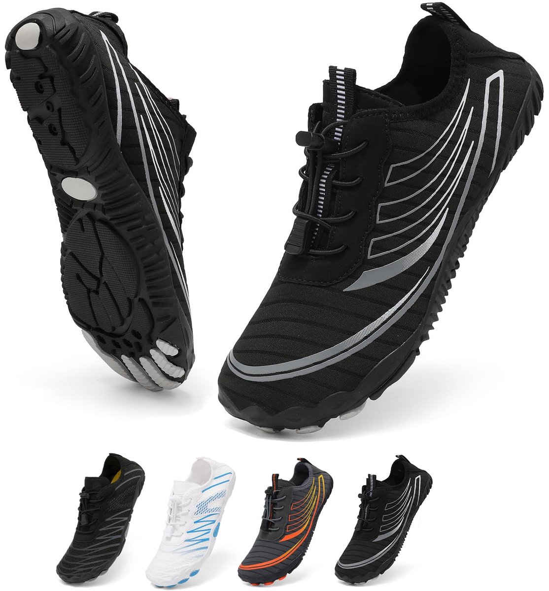 ZDQ Waterschoenen Swimming Shoes Strandschoenen voor Uniseks Zwart 46 - ShopVlot