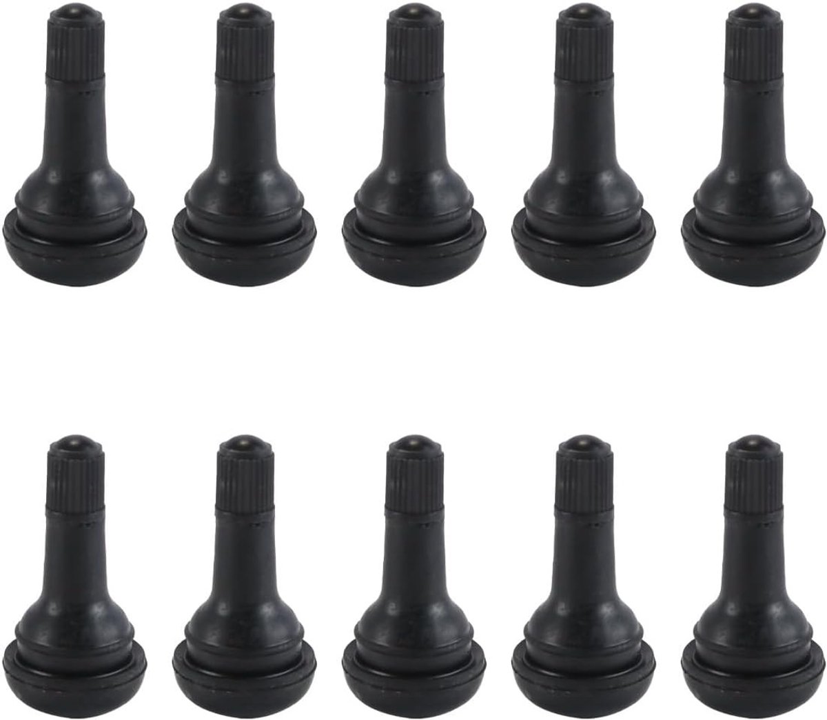10 Stuks Rubberen Ventielhandgrepen TR415 voor Auto's - Vervangingsonderdelen voor Banden en Velgen, Geschikt voor Tubeless Systemen
