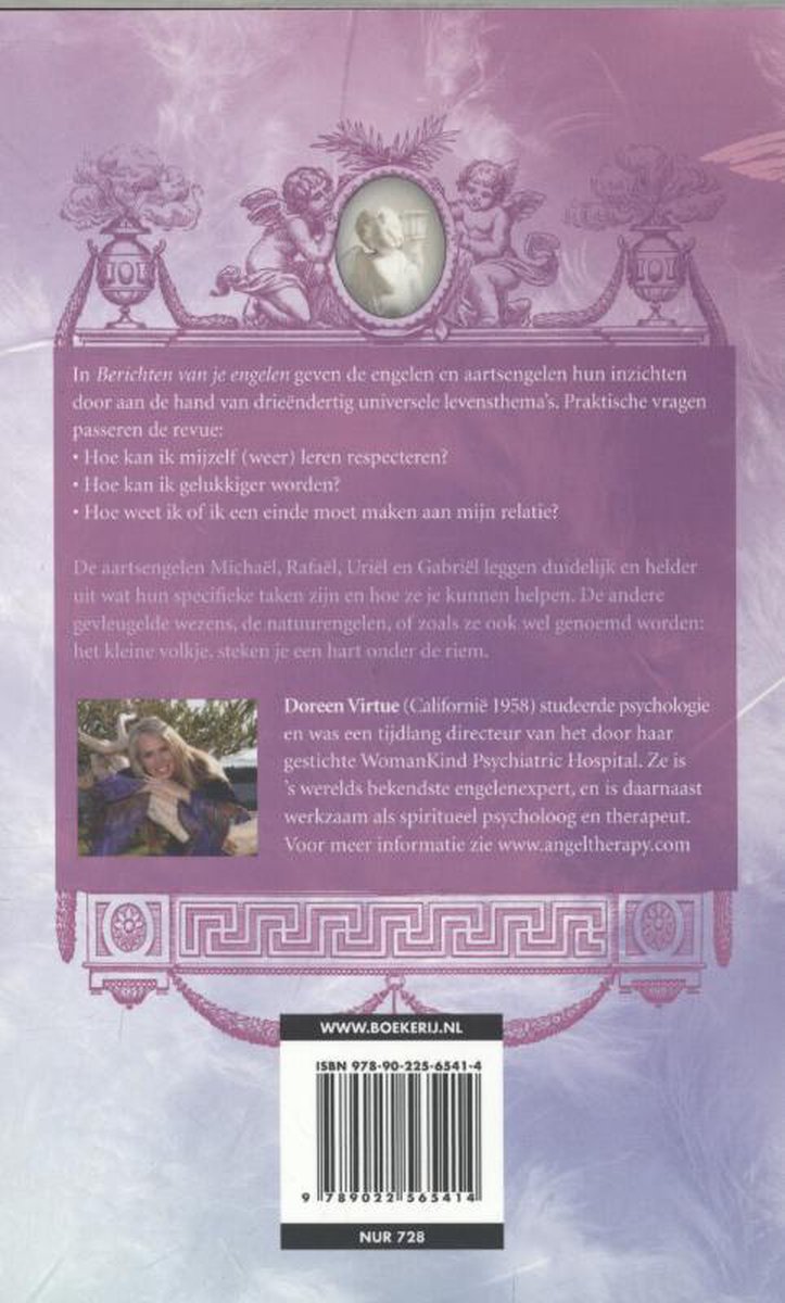 Berichten van je engelen - back cover