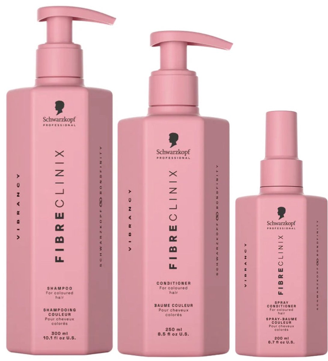 Fibre Clinix - Vibrancy Conditioning Set - 300+250+200ml