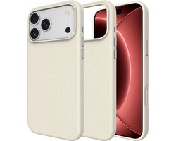 Cazy hoesje geschikt voor iPhone 18 Pro / 17 Pro Hoesje - Drop Protection - Armor Case - Ivory