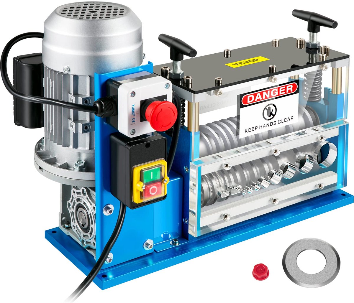 Elektrische stripmachine 370 W 1,5 mm - 38 mm kabel stripper - 11 kanalen - ideaal voor recycling van koperdraden - ShopVlot