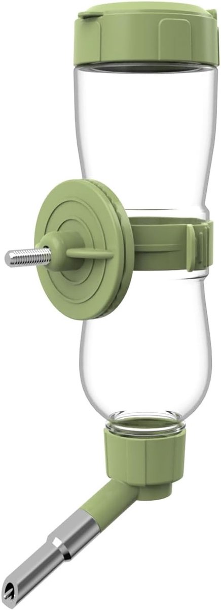 Vogelwatervoeder - Groen - 240 ml - Automatische Waterdispenser voor Kleine Vogels en Knaagdieren