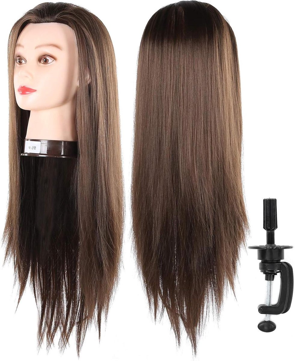Oefenhoofd Haarstyling - Kappershoofd - Kapsels Ontwerpen - Hogetemperatuurvezel - 65 Cm - Blond